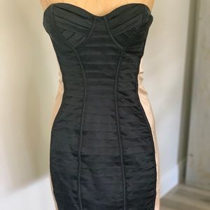 Strapless hour glass figure dress